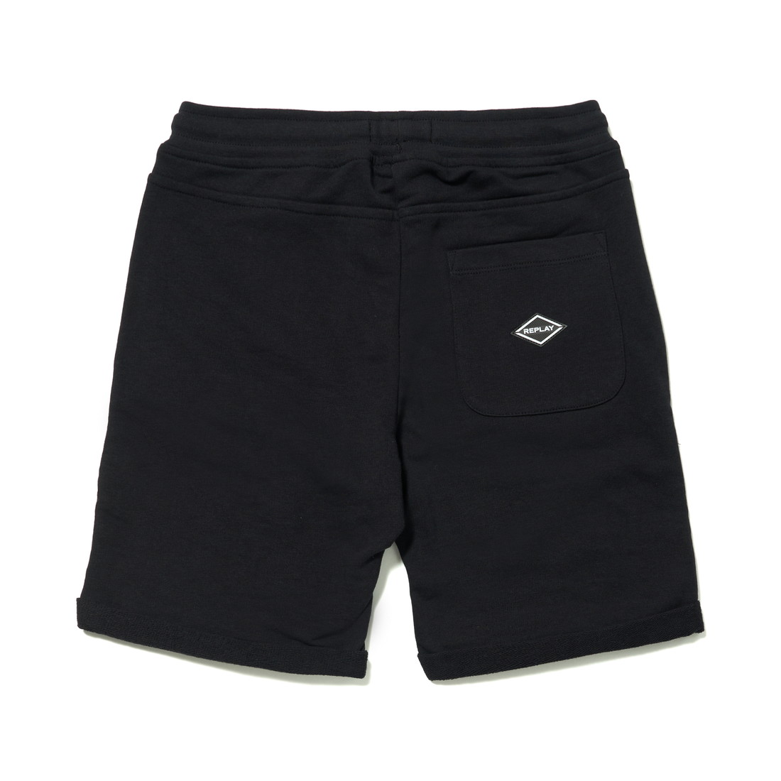 スリムロークロッチスウェットショーツ 詳細画像 ブラック 2